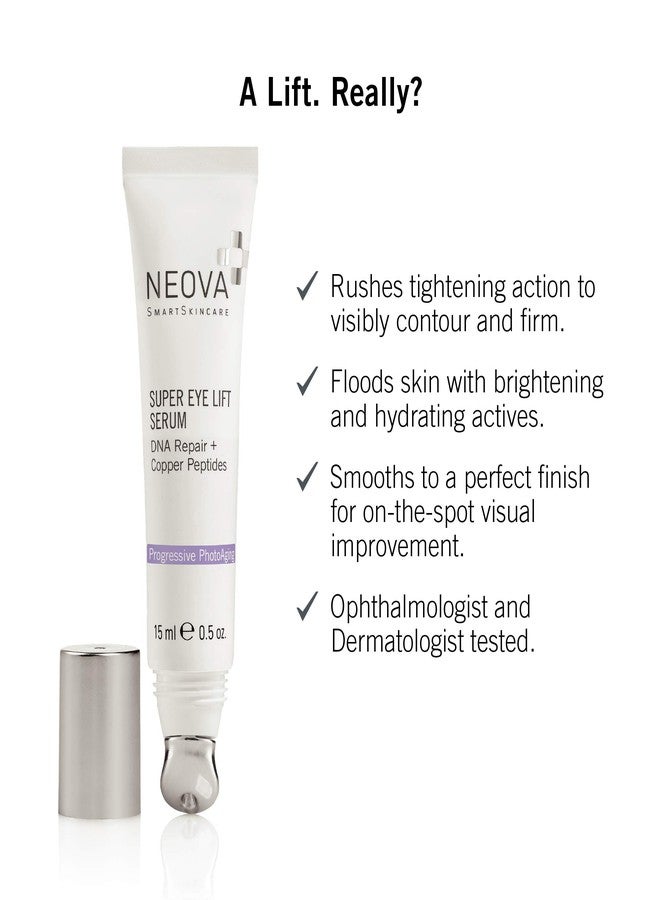 NEOVA SmartSkincare Super Eye Lift Serum with brightening and hydrating actives smooths to a perfect finish for on-the-spot visual improvement. - Image 3